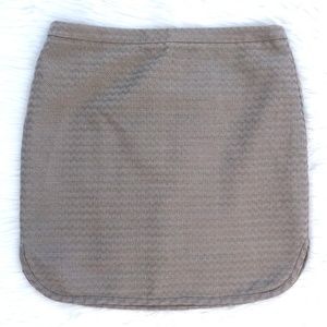 LOFT ANN TAYLOR mini formal gray/beige skirt